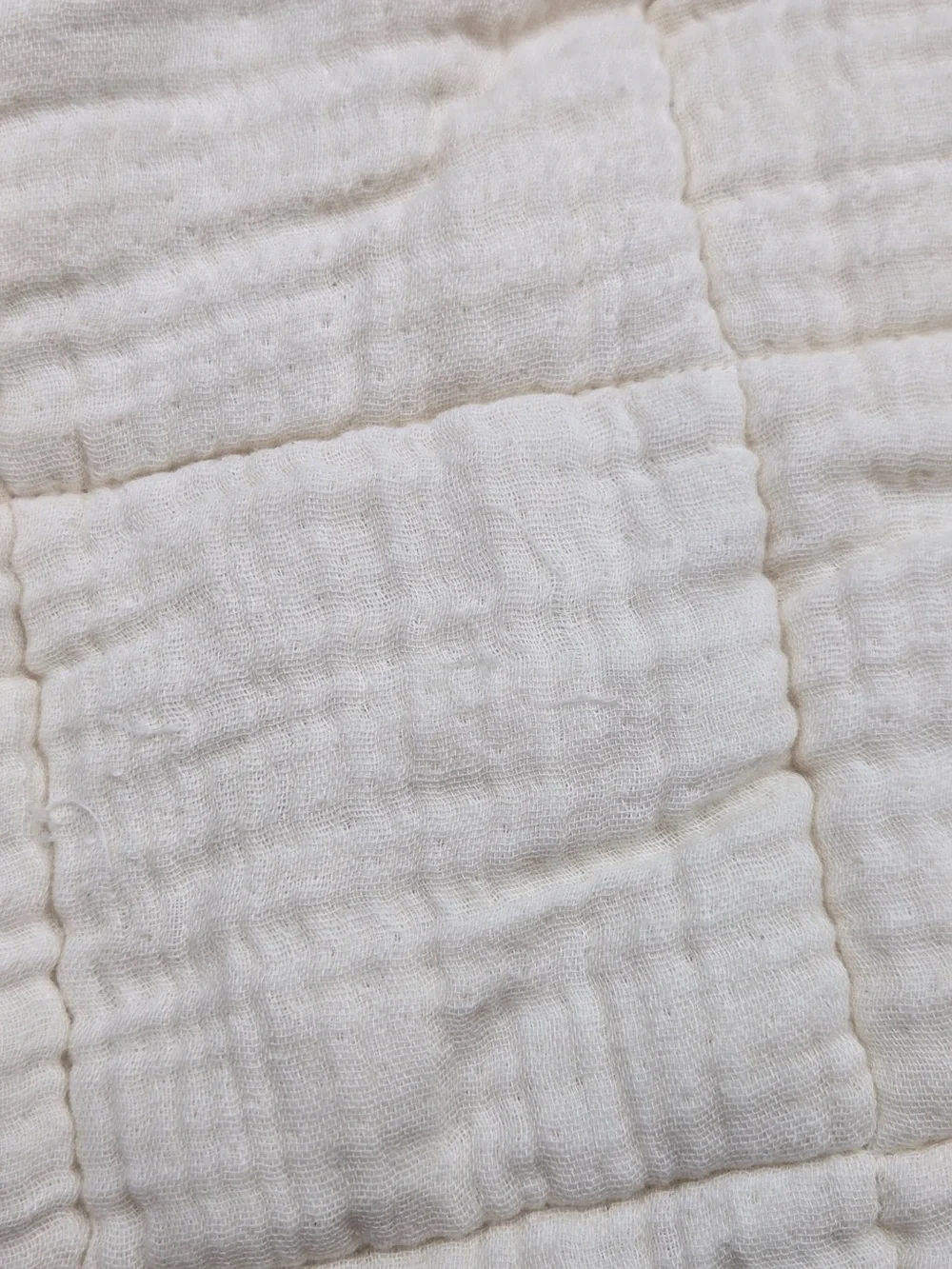 QUINCE Organic Cotton Gauze Box Quilt Set King/Cal King Undyed 9783